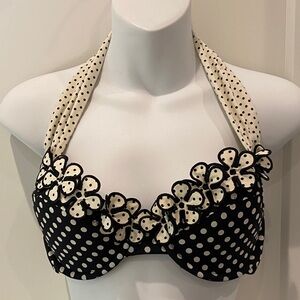 Polka Dot Halter Bikini Top